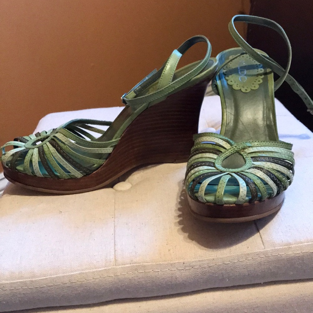 Aldo strappy wedge sandals